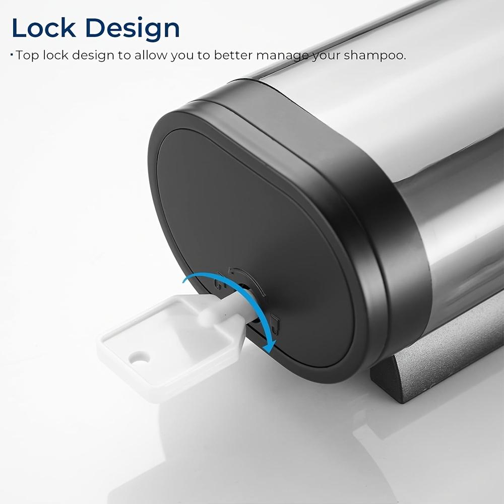 Nástěnný dávkovač mýdla, 300ml design s průhlednou dutinou, ruční stisknutí, vhodný pro sprchu a koupelnu - koupelnový dávkovač mýdla.