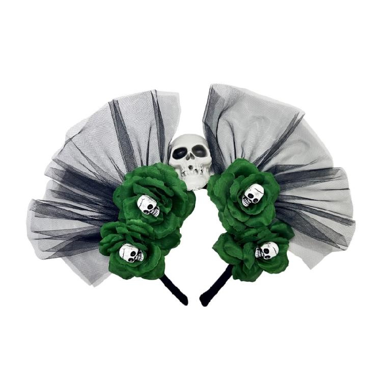 Opaska z wiankiem na głowę Impreza Cinco De Mayo Kostium Opaska na głowę Dia de Los Muertos Nakrycie głowy Dzień Zmarłych Nakrycie głowy