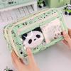 Panda Nine-Layer Large Capacity Stain-Resistant High-End Cute Milky Pencil Case