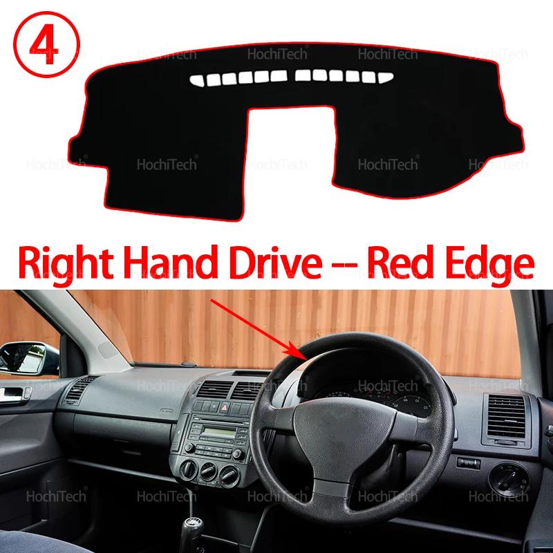 Dashboard Cover Protective Pad for Volkswagen VW POLO MK4 9N 9N3 2002-2008 Car Dash Board Sunshade Anto-UV Carpet