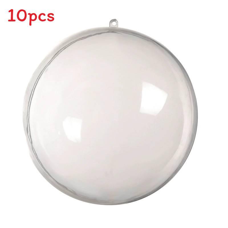 

Christmas Acrylic Transparent Hollow Ball Decorations Festive Holiday Decor 4cm