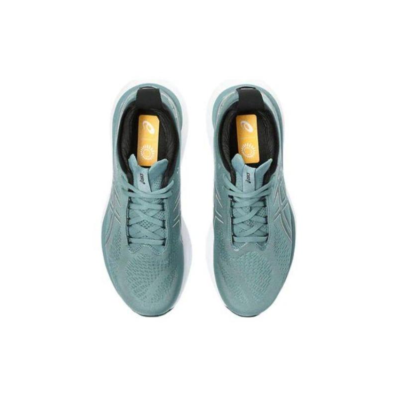 Asics GEL-Nimbus 25 Men Low Top Running Shoes Green White 1011B547-402