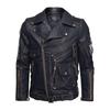 Men's Windproof PU Leather Jacket with Multiple Zippers - European & American Style Outerwear