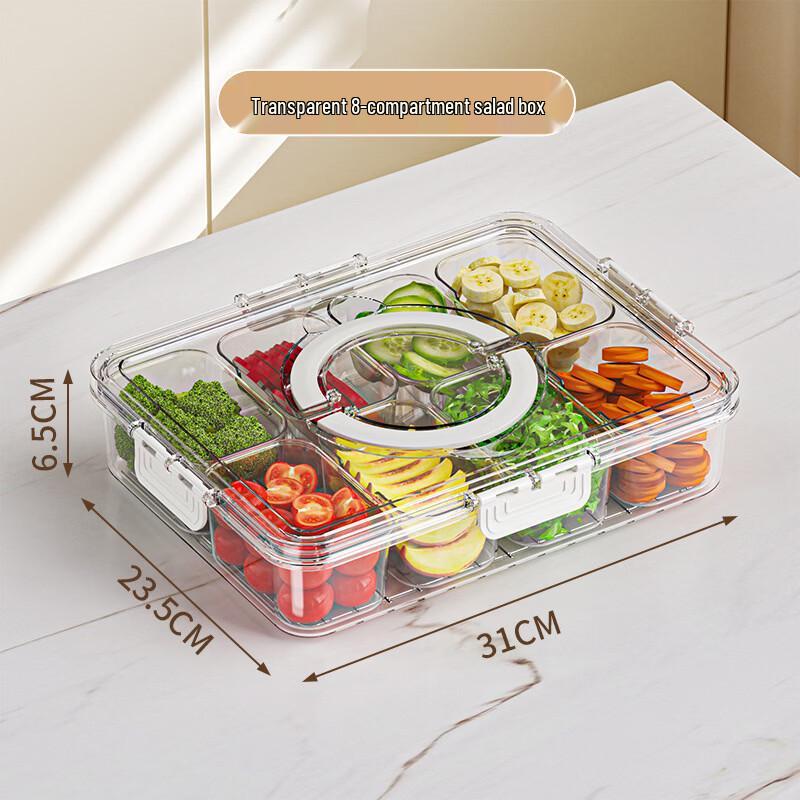 ZISIZ Divided Salad Container