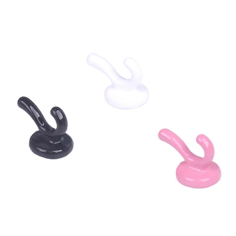 3Pcs Doll House Mini Clothes Hat Hook Doll House Simulation Wall Hook