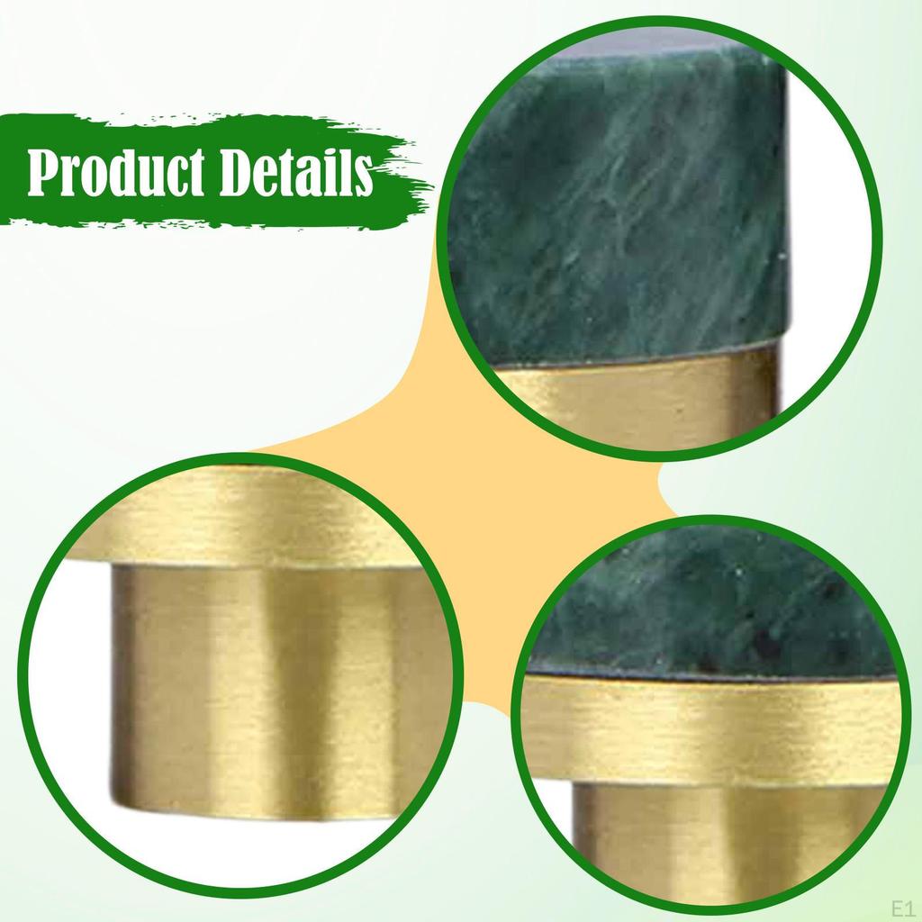 Brass And Marble Drawer Knob for Cabinet, Chest of Drawers, Wardrobe