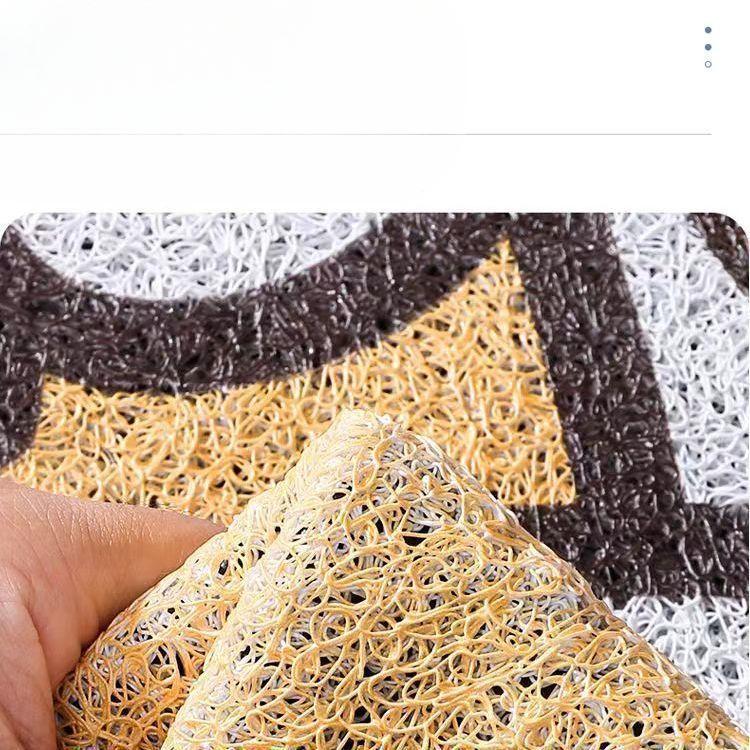 Cartoon Bathroom Floor Mats  Shower Room  Hollow Permeable Anti-slip Foot Mats  Easy To Repair  Cut Wire Ring Mats