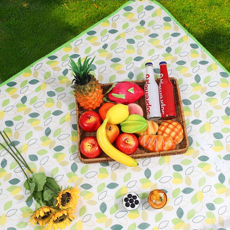 QuYouBang Leaf-Shaped Non-Woven Moisture-Proof Picnic Mat