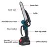 10000RPM 8 Inches Mini Brushless Electric Chain Saw Chainsaw Wood Cutter Pruning Garden Power Tool For 18V Battery