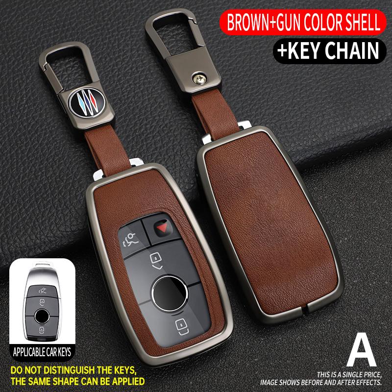 Car Key Case Cover for Mercedes Benz A C E S G Class GLC CLE CLA W177 W205 W213 W222 X167 AMG Protector Keychain Accessories