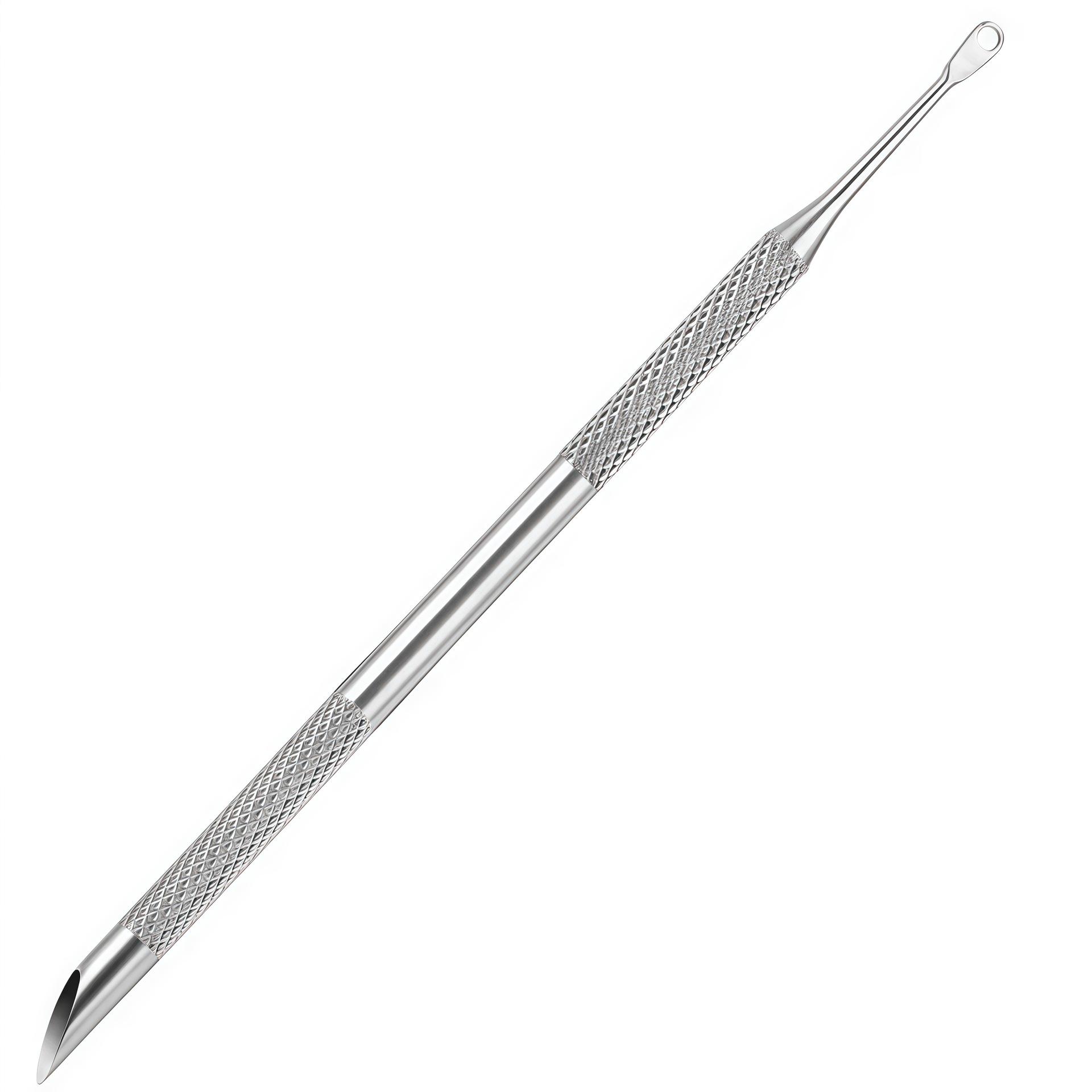 Round Beveled Stainless Steel Cuticle Pusher