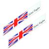 Sakurawing Allzweck-Aufkleber Abziehbild Emblem Aluminium Flagge Nationalflagge