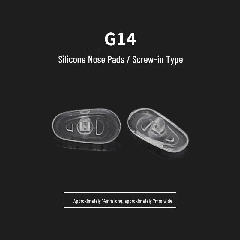 Universal Lock-Type Non-Slip Transparent Silicone Nose Pads for Glasses