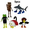 Italian Brainrot Al Pvc Figurine Set With Shark And Wooden Bucket For Collectors And Kids