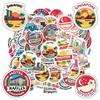 35pcs Vibrant Travel Stickers Cartoon Singapore Singapore Stickers Food Stickers For Laptop Luggage Scrapbook Diary DIY