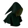 Halloween Cape Hood Medieval Death Hat Solid Color Retro Dark Style Cosplay Costume Stage Show Performance Shawl Cap