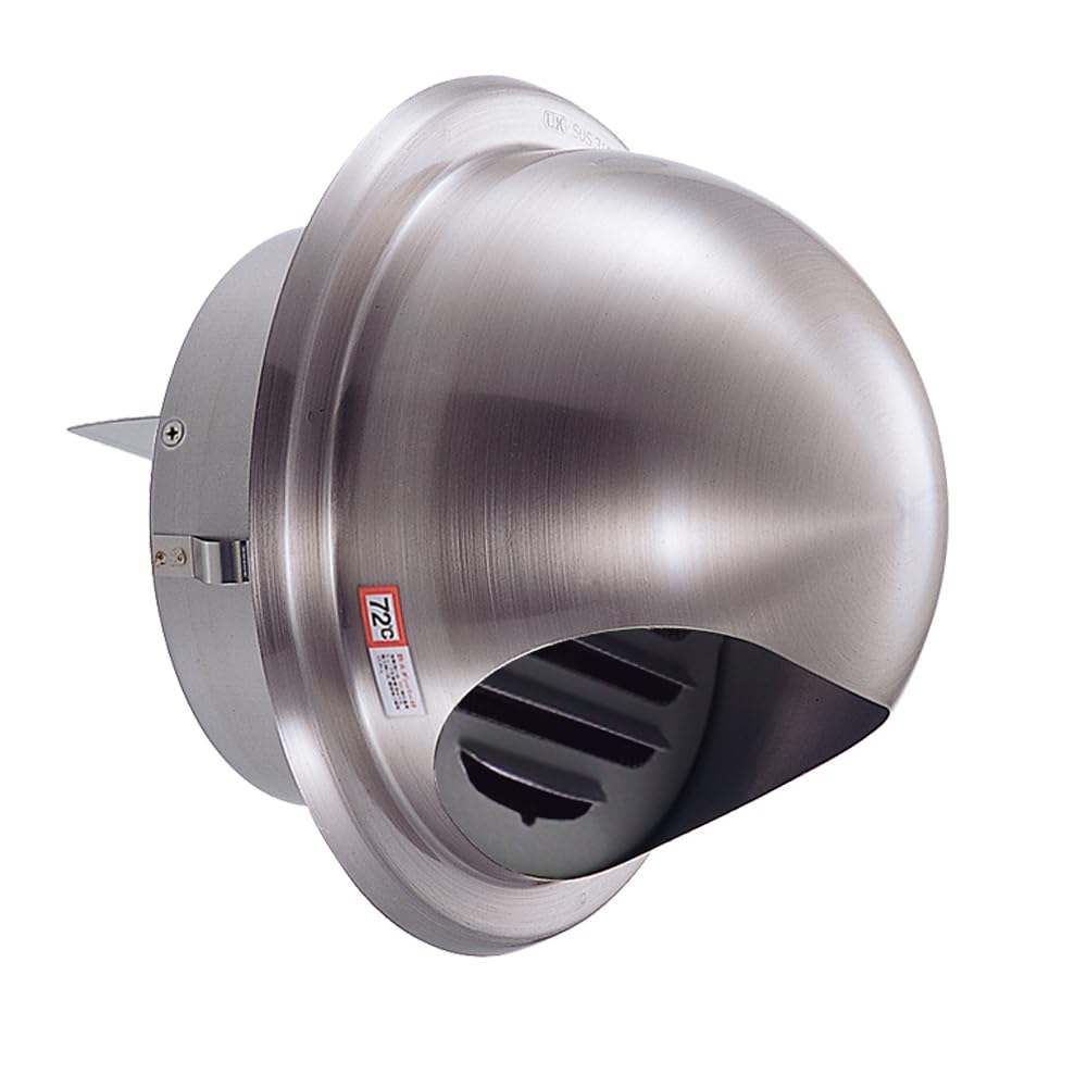 JAPPY Ventilation Grille Exterior with Round for Natural Intake and Exhaust (for Walls, Hood) UK-GSN100SDJ-M