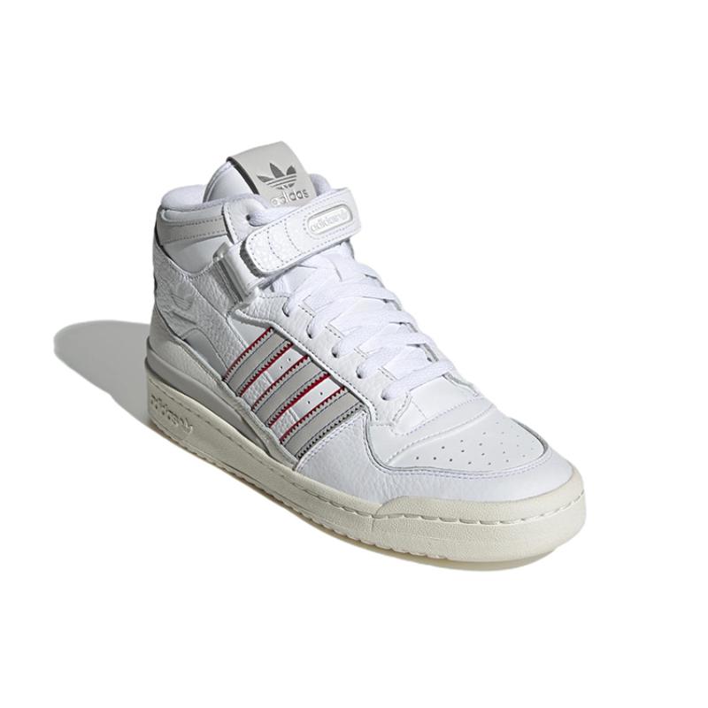 adidas originals Forum Mid White Grey Red Sneakers H03434