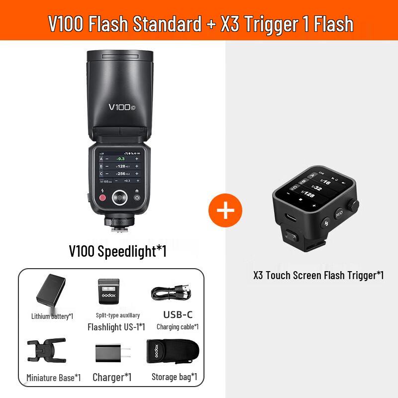 Godox V100 Touchscreen TTL Camera Flash Pocket Light Kit