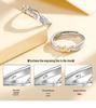 Princess and Knight S925 Sterling Silver Commemorative Couple Rings for Men and Women - Fashionable Qixi Festival Gift