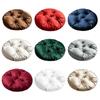 Silk Fabric Chair Cushion Round Sofa Seat Cushion Durable Tatami Mat  for Home&Office