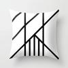 High-grade Black and White Geometric Irregular Pattern Pillowcase Office Living Room Home Pillowcase Car Ornaments