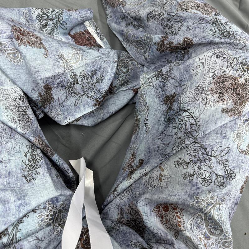 Three Sizes Women's Cotton Silk Wide-Leg Rayon Pants - Spring/Summer Breathable, Plus Size Casual Home Sleepwear