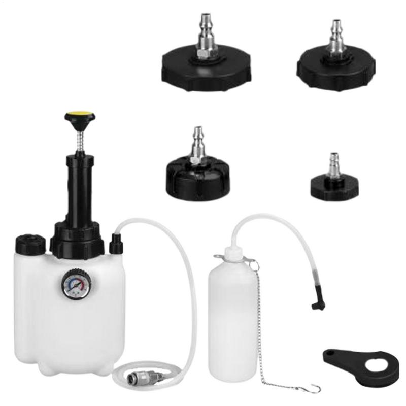 3L Auto Manuelles Bremsflüssigkeitsentlüftungskit Vakuum Bremsdruck Flüssigkeitspumpe Professionelle Bremsspülmaschine Pneumatischer Bremsentlüfter