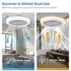 Smart Ceiling Fan Fans With Lights Remote Control Bedroom Decor Ventilator Lamp Sealing Fan Lighting Silent Ceiling Electric Fan