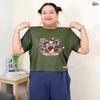 Moo Deng Tiny Baby Hippo Star Thailand Cute Pygmy Hippo Unisex Men Women Kid T-Shirt Cropped Shirt Print Short Sleeve Round Neck Big Size
