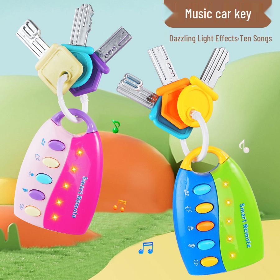 Infant Educational Toy Car Keys with Lights & Music