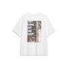Li Ning Wade Series Letter Print Loose Fit Round Neck Short Sleeve T-Shirt Unisex Tops Standard-White AHST323-2