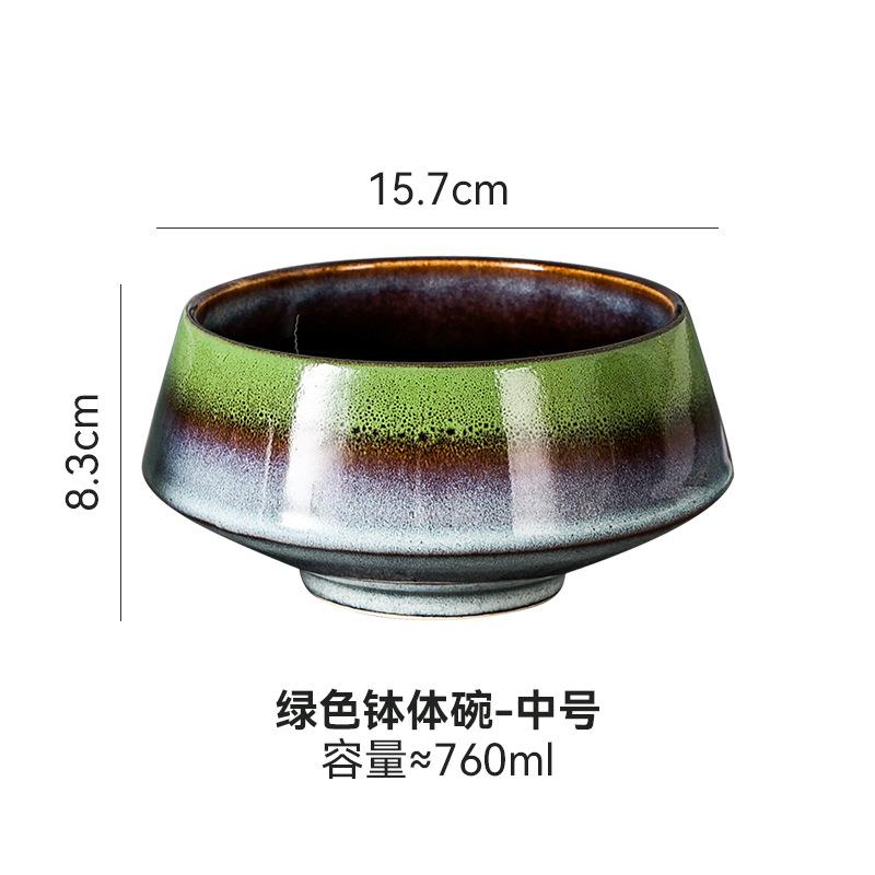 Japanese Retro Ramen Bowl Household Salad Rice Soup Restaurant Food Decoration Ceramic Kitchen Tableware