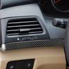 3Pcs For Honda Accord 2008-12 Carbon Fiber Interior Driver Dashboard Cover Trim