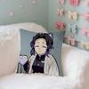 SShinobus KKochous Case Plush Fabric Soft Pillowcase Double Sided Print Cushion Cover Household Gifts