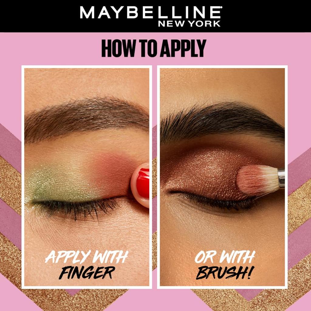 Maybelline New York Color Rivals Pigmentovaná paletka očních stínů 3g Dlouhotrvající Vodotěsná Matná Třpytivá Asertivní X Plachá