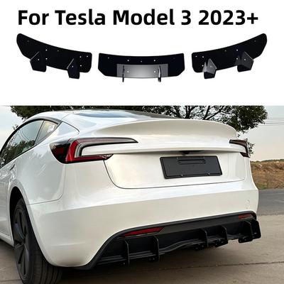 Pro Tesla Model 3 2023+ zadní nárazník, difuzor, spoiler, chránič spliteru, sada karoserie, ochranný kryt, splitter, ochranný kryt