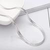 wish hot sale personalized men's necklace jewelry 4MM side embossed necklace necklace