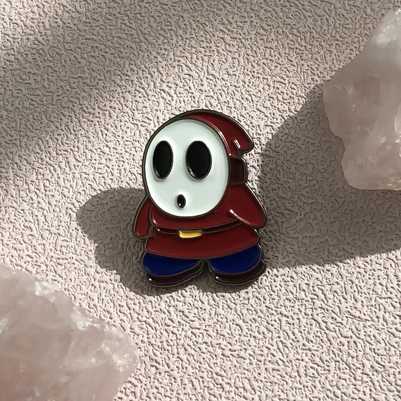 New Fashion Brooch Shy Ghost Badge Cartoon Game Character Pin Fan Accessories Gift Hot Sale Wholesale