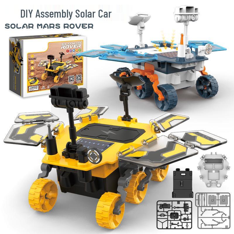 DIY Solar-Powered Mars Rover Kit: Student Assembly Educational Model Toy
