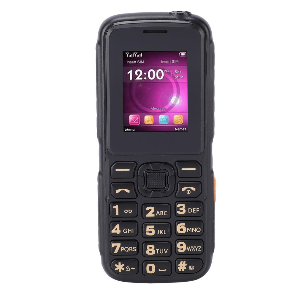 Seniors Cell Phone 1.8 Inch Color Screen 3 SIM Cards High Volume Speaker 3.5mm Jack Bluetooth 2G Elderly Mobile Phone