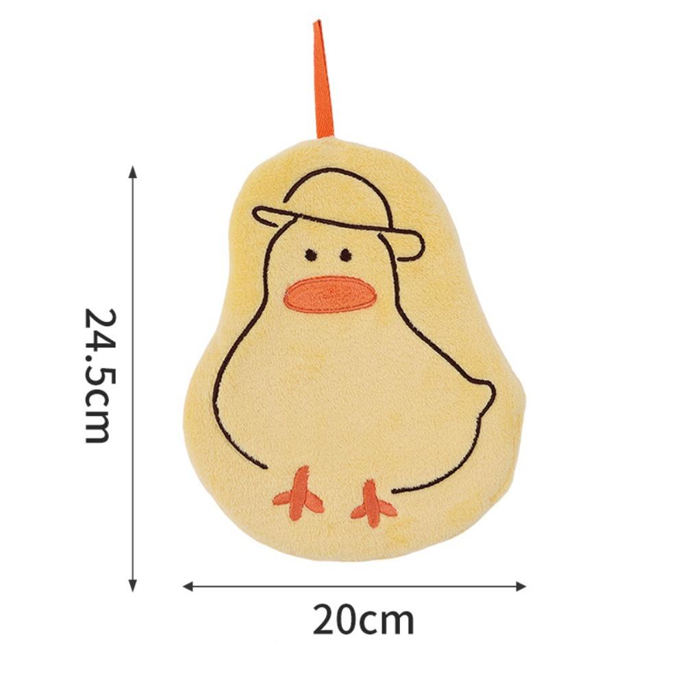 

Cute Animals Shaped Hand Towel Coral Velvet Cartoon Hanging Towel Hanging Design Quick-Dry Cleaning Rag Household
