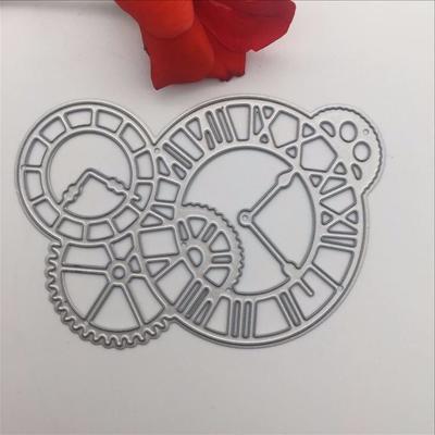 1 Stück Uhr Metall-Stanzformen für Scrapbooking Schablonen DIY Album Papierkarten Dekoration
