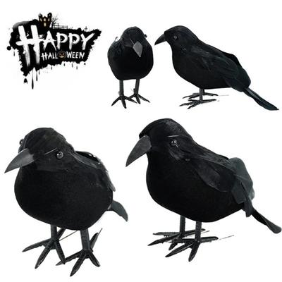 Halloween Schwarze Krähe Dekoration Simulation Gefälschte Vogel Tier Scary Spielzeug Modell Für Halloween Party Dekoration Horror Requisiten