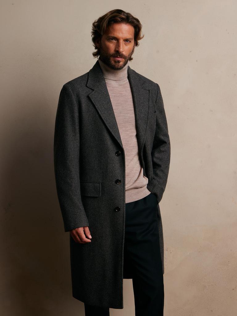 Grey Wool Coat 60