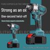 Brushless High-Torque Cordless Electric Impact Wrench with Lithium Battery for Auto Repair