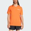 Adidas Terrex SS25 Xperior Outdoor Quick-Dry Cool Trail Running Crew Neck Short Sleeve T-Shirt Men Tops Half-Impact-Orange JN8136