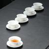 Mutton Jade Porcelain Tea Cup Sketch Tea Cup Master Cup Ceramic Kung Fu Tea Set White Porcelain Water Drop Gratitude Cup Hat Cup