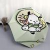 POCHACCO Listening to Music Automatic Opening and Closing Cartoon Umbrella - Small Umbrella Suitable for Various Occasions, Portable 3-Fold Small Umbr