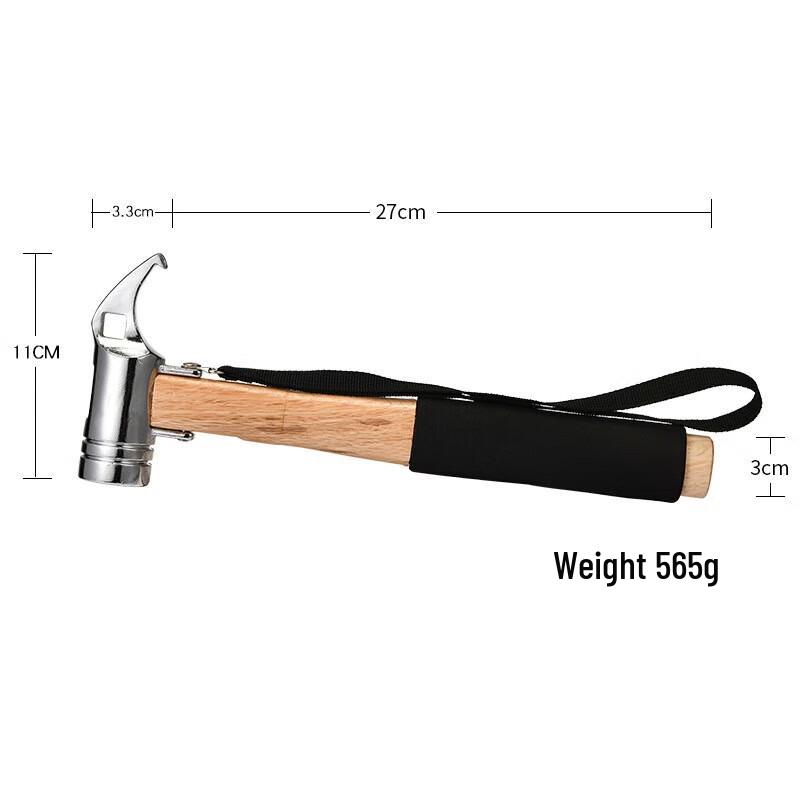 ZISIZ Multifunctional Camping Tent Peg Hammer